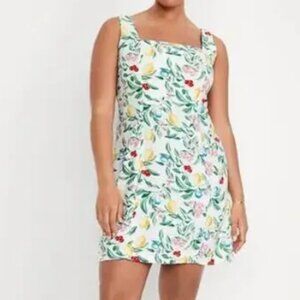 Sleeveless Linen-Blend Mini Dress